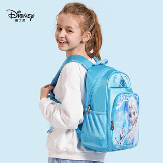 迪士尼（Disney）小学生书包女 冰雪奇缘1-3年级儿童书包 FP8012B蓝色