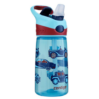 康迪克（contigo）儿童吸管杯 便携塑料学生水杯450ML汽车总动员 HBC-STR058