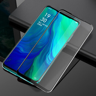 酷乐锋 OPPO Reno钢化膜 10倍变焦版手机膜 自动吸附钢化膜/全覆盖玻璃膜手机保护膜非水凝膜-6.6英寸 黑色