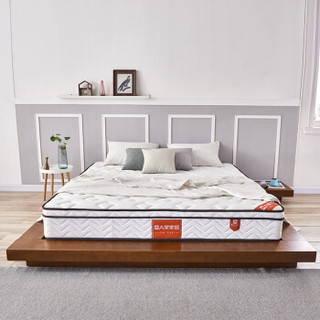 A家家具 床垫 弹簧环保透气椰棕床垫 席梦思双人床垫1.5米 CD100-150
