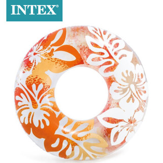 INTEX 59251新款儿童成人救生圈浮圈游泳圈腋下圈成人加厚游泳圈 颜色随机发款