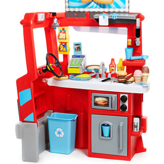 Little Tikes小泰克宝宝儿童玩具低幼早教玩具屋学习屋-超级二合一料理餐车MGAC643644M