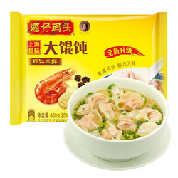 湾仔码头 虾仁三鲜大馄饨 400g *6件