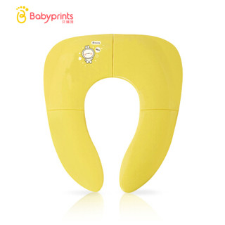 Babyprints儿童马桶圈宝宝坐便器婴儿小孩座便垫折叠便携黄色