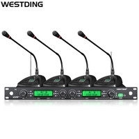  WESTDING/威斯汀 一拖四 无线话筒麦克风 鹅颈话筒 领夹
