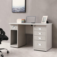 中伟钢架办公桌工作台电脑桌财务桌CC-8-1200 1.2m 五斗一空