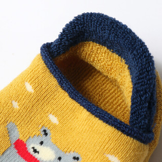 馨颂婴儿地板袜两双装秋冬宝宝防滑袜套儿童家居袜子套装 S(6-12个月)