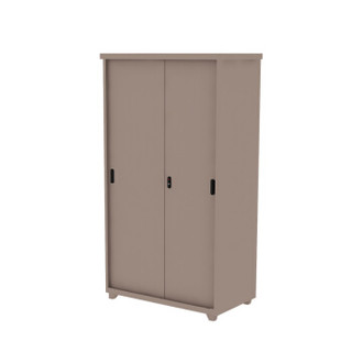 麦森（maisen）钢制办公柜 阳台收纳室内户外储物更衣带锁置物大容量柜子 2.0*1.02米咖啡色 MS-GYG-155