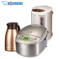 象印（ZO JIRUSHI）电热水瓶家用电水壶烧水壶电饭煲电饭锅套装（WDH40CCM+HBH10C）