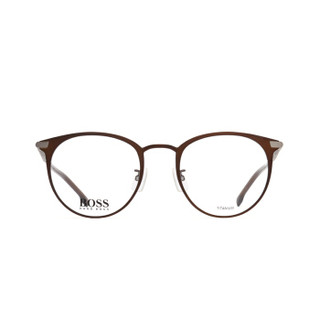 雨果博斯/HUGO BOSS 眼镜框明星同款男女士商务系列枪色钛金属光学镜框近视眼镜架BOSS 1070/F-4IN/22-51MM