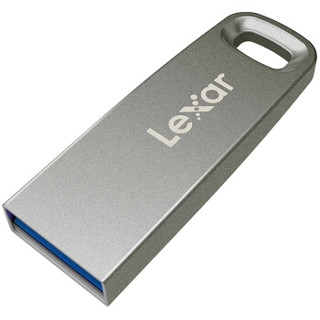 雷克沙（Lexar）128GB USB3.0 U盘 M45 银色 金属外壳 坚固安全