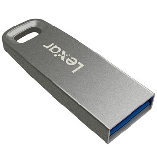 雷克沙（Lexar）128GB USB3.0 U盘 M45 银色 金属外壳 坚固安全