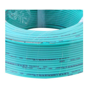 晶花国标阻燃单芯塑铜线 硬线 电线 电缆 ZR-BV2.5平方 绿100M/盘