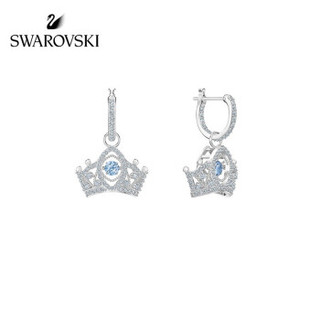 SWAROVSKI 施华洛世奇 女王皇冠 镀白金色 BEE A QUEEN 耳钉女 耳环耳饰女 时尚饰品 女友礼物 5501081