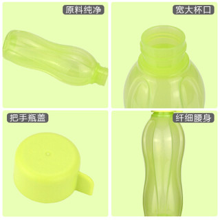 特百惠（Tupperware）塑料杯 依可环保瓶 绿色500ml