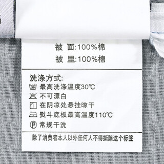 水星家纺 提花四件套全棉纯棉床单被套加大双人简约套件 简·淡洁1.8米床