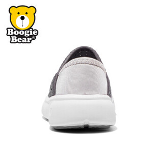 Boogie Bear2019新款男女小童透气洞洞鞋幼童夏季休闲包头沙滩凉鞋 BB191S0602灰色 28