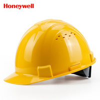 霍尼韦尔 安全帽 可印字 H99 ABS 工地 工程 工业 建筑 防砸 抗冲击 黄色 有透气孔 1顶