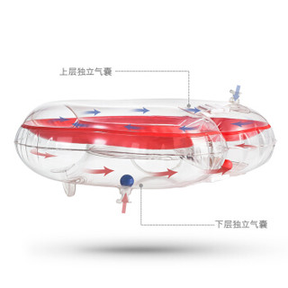 babycare婴儿游泳圈脖圈儿童洗澡玩具颈圈双气囊防后仰儿童游泳圈 7118普鲁士蓝9.5cm