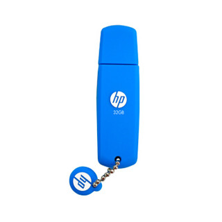 惠普 （HP）32GB USB2.0 U盘 v188w 蓝色 学生可爱电脑车载两用创意优盘