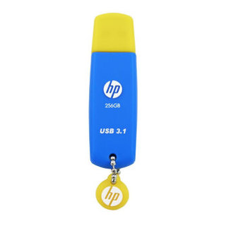 惠普（HP）256GB USB3.1 U盘 X788W 蓝色 防掉盖设计可爱活力高速读写电脑优盘