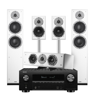 丹拿（DYNAUDIO）意境系列家庭影院5.0声道天龙 AVR-X3500H 功放组合B套装木质箱体 白色