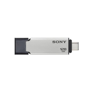 索尼（SONY）128G U盘 Type-C CA2  高速铝合金双插头 金属U盘 读速130MB/s 手机U盘（Type-C USB双插头）
