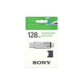 索尼（SONY）128G U盘 Type-C CA2  高速铝合金双插头 金属U盘 读速130MB/s 手机U盘（Type-C USB双插头）
