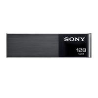 索尼（SONY）128GB U盘 USB3.1 高速铝合金 金属U盘 黑色 读速160MB/s 手机U盘 多用车载优盘
