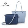 卡思乐(cassile)女包托特包时尚大容量单肩包手提包妈咪包购物袋T172020201G10-G5石磨蓝配宝蓝
