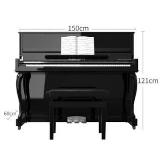 珠江钢琴N-121京珠立式钢琴 德国进口配件初学考级通用