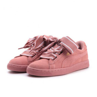 puma(彪马) 蕾哈娜 蝴蝶结 时尚休闲板鞋 粉色 女鞋 suede heart