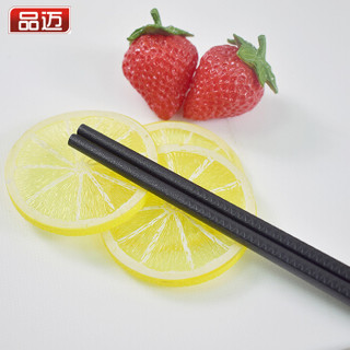 品迈 美观精致鱼鳞合金筷子简约耐用不易变形耐高温防滑筷5双家用