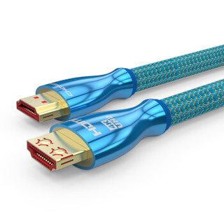 秋叶原（CHOSEAL）HDMI线2.0版 4k数字高清线 3D视频线 连接线 卡扣防脱款2米 TH-660AT2