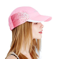 卡蒙（Kenmont）km-3259 夏天男女通用户外运动情侣帽速干防晒遮阳棒球帽 荧光粉色