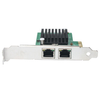 魔羯 MOGE MC2254 PCI-E x1千兆双电口服务器网卡软路由ROS汇聚 英特尔Intel82575EB芯片
