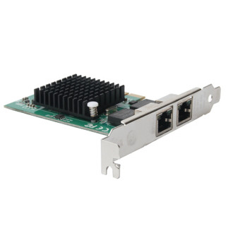 魔羯 MOGE MC2254 PCI-E x1千兆双电口服务器网卡软路由ROS汇聚 英特尔Intel82575EB芯片