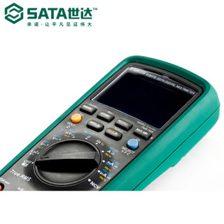 世达 SATA 03075 黑晶高亮智能真有效值万用表