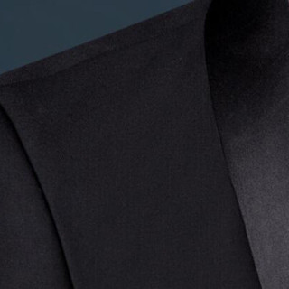 金盾（KIN DON）西服套装 男2019秋季新款青果领新郎伴郎团婚礼主持西服三件套 F2005-977 黑色 170