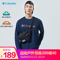 哥伦比亚（Columbia）长袖t恤男  户外春秋男款圆领防紫外线吸湿运动休闲针织上衣 PM1421 464 M