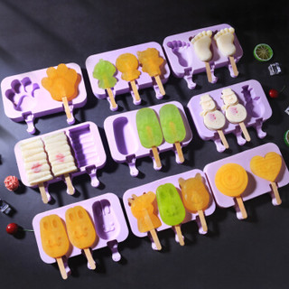 帕帕罗蒂（PAPAROTTY）雪糕模具2套 硅胶冰淇淋模具冰棒模具 自制做冰糕冰棒冰棍棒冰磨具套装家用