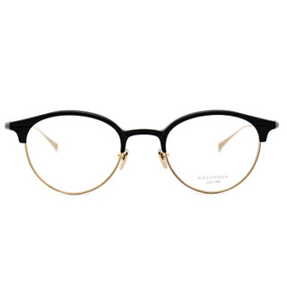 MASUNAGA增永眼镜男女复古全框眼镜架配镜近视光学镜架 ASTORIA #29 黑架金框