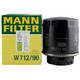 曼牌滤清器 曼牌(MANNFILTER)机油滤清器/机滤/机油滤芯W712/90(宝来/迈腾/速腾/高尔夫6/明锐/晶锐/昊锐/速派)