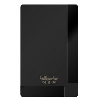 朗科（Netac）K218商务格调系列500G/1T/2T高速USB3.0传速2.5英寸加密移动硬盘 黑色 1TB 单个装