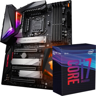 技嘉（GIGABYTE）Z390 AORUS MASTER 主板+英特尔 i7 9700K板U套装/主板+CPU套装