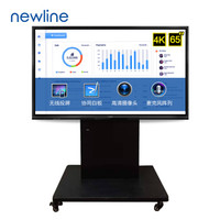 newline 创系列 会议平板 65英寸 4K视频会议大屏 交互电子白板 教学一体机 会议一体机 TT-6519RSC 支架版