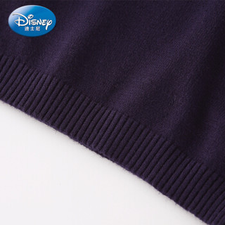 迪士尼 Disney 童装女童中小童针织套头毛衣毛衫打底衫上衣2019秋 DA931HE14 藏青 120