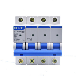 正泰 NXB-63 4P 20A C型家用小型断路器DZ47空气开关升级款