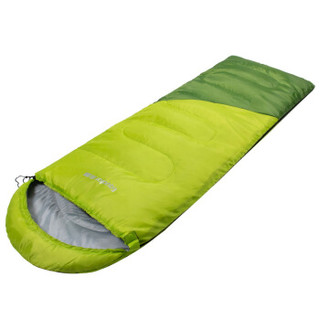 赤道 旅行睡袋成人户外夏季薄款单人露营大人便携式四季保暖室内棉隔脏睡袋空调被午睡盖毯CD1007草地绿1.0kg