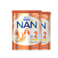 A2 澳洲进口 雀巢（Nestle）能恩 NAN 超级A2配方奶粉2段含益生菌 (6-12个月) 800g*2罐